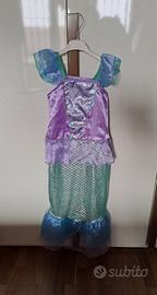 Vestito chiaro sirena bambina 150 cm
