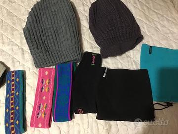 Set di berretti, scalda collo e fasce