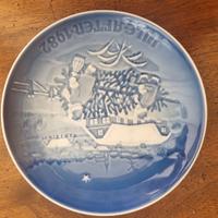Piatto ceramica Copenaghen 1982