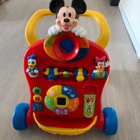 Girello primi passi bimbo/a con Topolino