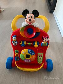 Girello primi passi bimbo/a con Topolino