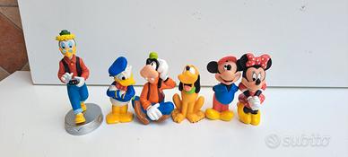 Lotto 6 Personaggi Disney Vintage - Topolino, Minn