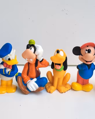 Lotto 6 Personaggi Disney Vintage - Topolino, Minn