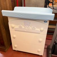 Fasciatoio Pali con vasca per bagnetto