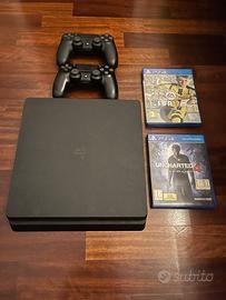 PlayStation 4 PS4 Slim 1TB + 2 Controller+ 2giochi