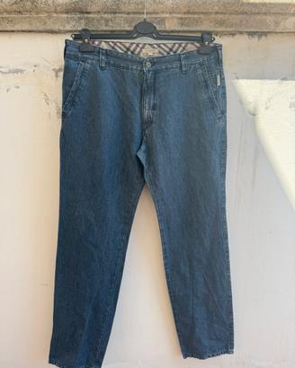 Jeans regular Burberry taglia 50 uomo