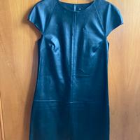 Vestito ecopelle nero