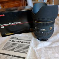 Obiettivo Sigma 24-70mm F2.8 AF D