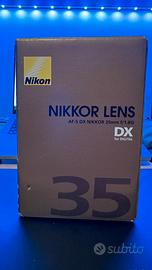 Obiettivo nikon 35mm APS-C