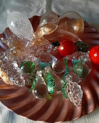 frutta in vetro decorazioni 