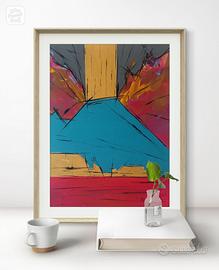 quadro moderno napoli Vesuvio #10