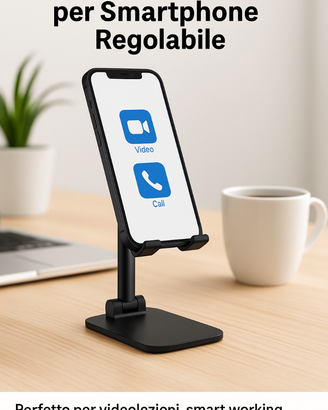 Supporto Smartphone da Tavolo Regolabile