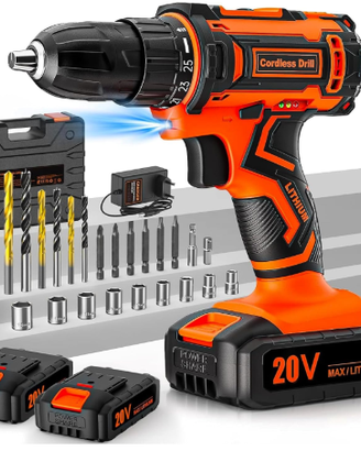 Avvitatore a Batteria 20V, 2 Batterie 2.0Ah