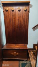 cassapanca con appendiabiti 