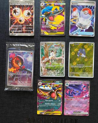 Lotto Pokemon Fiamme Spettrali Meowth Alt Art Ita