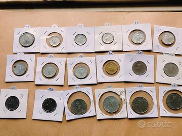 Lotto di 18 monete Vaticano Papa Pio XII