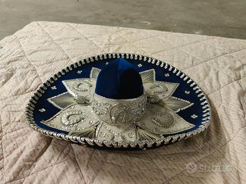 Sombrero Messicano Originale Charro/Mariachi (Blu