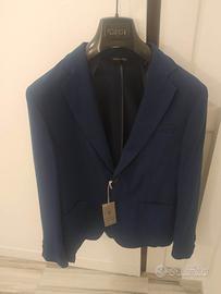 Giacca da uomo azzurra nuova taglia 52.
