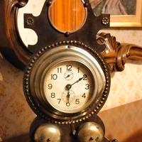orologio da tavolo vintage, con sveglia