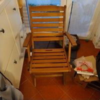 sedia  in legno pieghevole