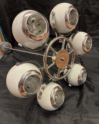 Lampadario Vintage Space Age Anni ‘70_6x Eye ball