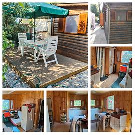 Roulotte con casetta in legno