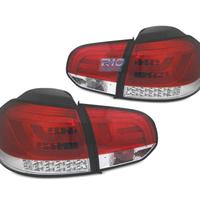FANALI VOLKSWAGEN VW GOLF 6 08-12 BAR LED ROSSO CR