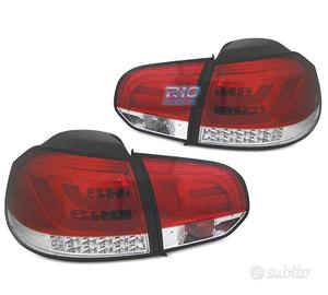 FANALI VOLKSWAGEN VW GOLF 6 08-12 BAR LED ROSSO CR