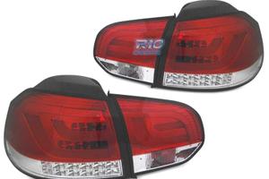FANALI VOLKSWAGEN VW GOLF 6 08-12 BAR LED ROSSO CR