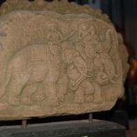 Sculture in pietra Divinità Indiane Buddha, Ganesh