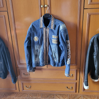 2 Giubbetti jeans + 1 Giubetto in vera pelle
