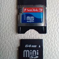 Nokia scheda mini SD 64 MB + SanDisk Mini