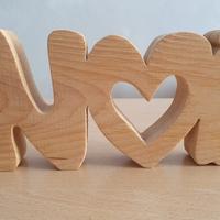 Scritta legno decorativa