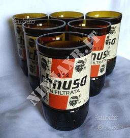 Confezione 6 Bicchieri Tumbler Birra Ichnusa