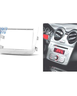 Telaio grigio radio 2-DIN per Alfa Romeo MiTo.