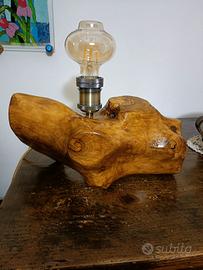 lampada in olivo