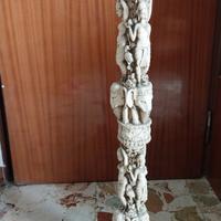 Antica colonna tipo marmo, alta 85 cm 