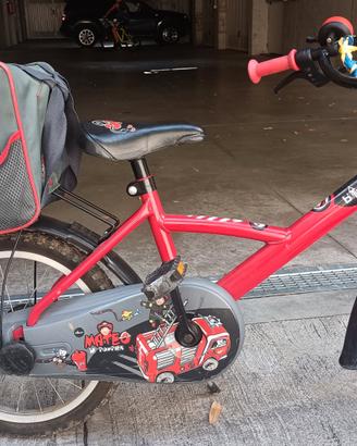 bicicletta 16 pollici pompieri