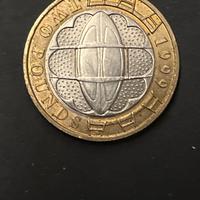 Moneta Two pound coppa del mondo rugby