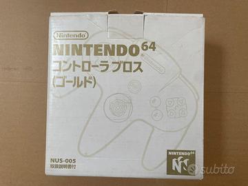 Nintendo 64 Controller Oro Originale N64 Scatolato