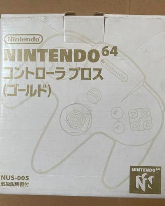 Nintendo 64 Controller Oro Originale N64 Scatolato