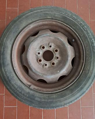 Ruota completa per autobianchi y10 / fiat panda