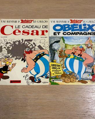 Lotto 2 Fumetti Asterix in Francese 1976-1974