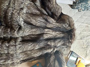 pelliccia  lunga in volpe argentata (silver fox) 