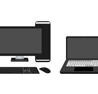 Computer desktop e notebook per ufficio, scuola