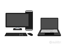 Computer desktop e notebook per ufficio, scuola