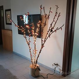 vetrina accessori vintage ramo legno design arte