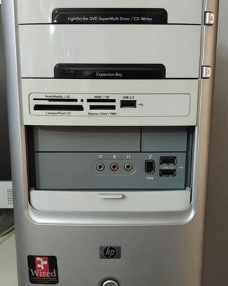 Case HP incluso Lettore DVD LightScribe e Schede