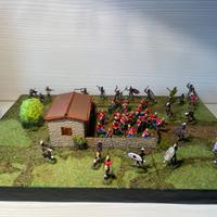 Diorama guerre coloniali soldatini dipinti 1/72