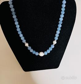 Girocollo acquamarina